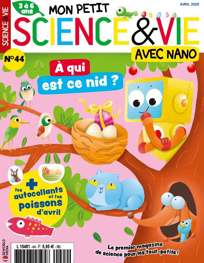 La Une de Mon petit Science & Vie avec Nano n°44 du 12/03/2025
