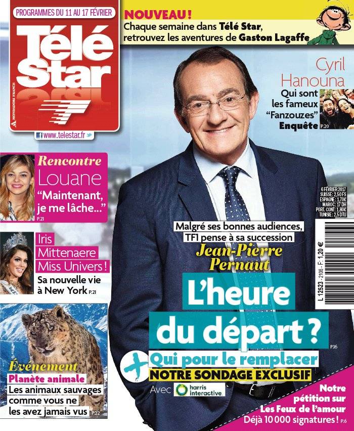 La Une de Télé Star n°2106 du 06/02/2017