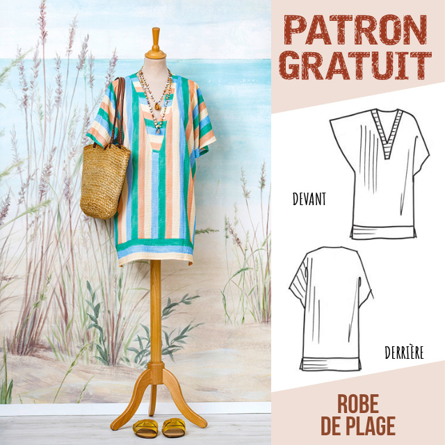 Patron Offert - Robe de plage (MODÈLE NOUMÉA)