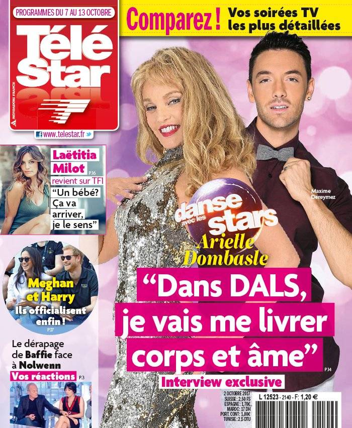 La Une de Télé Star n°2140 du 02/10/2017