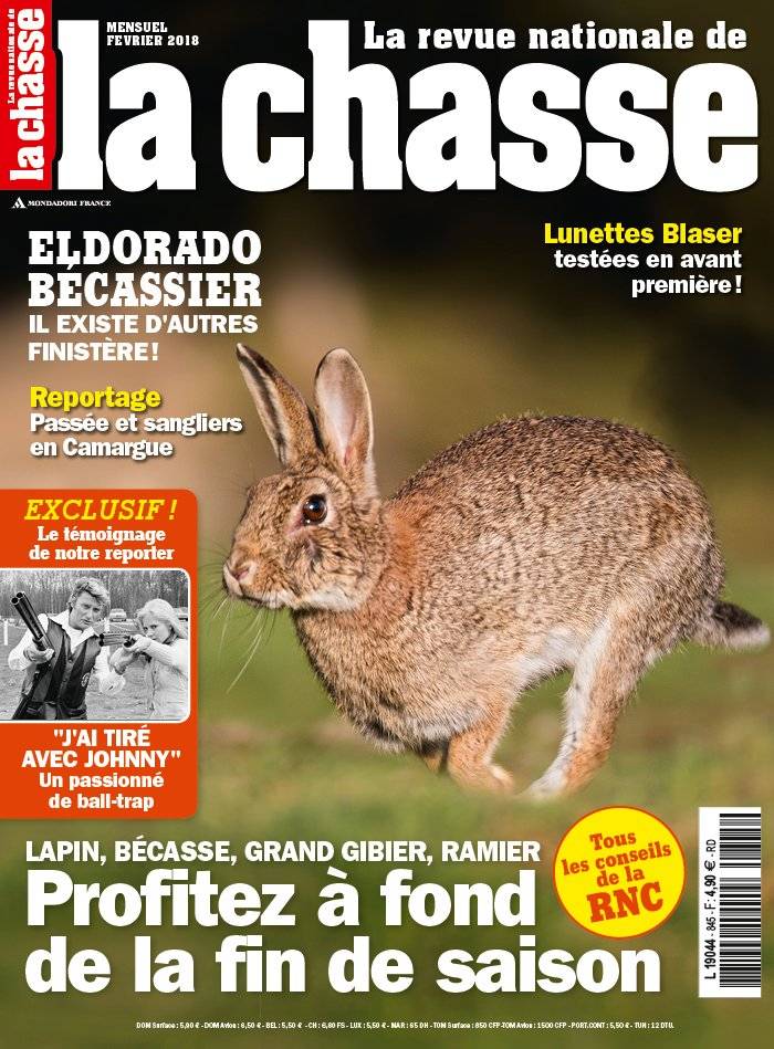 La Une de La Revue Nationale de La Chasse n°845 du 16/01/2018