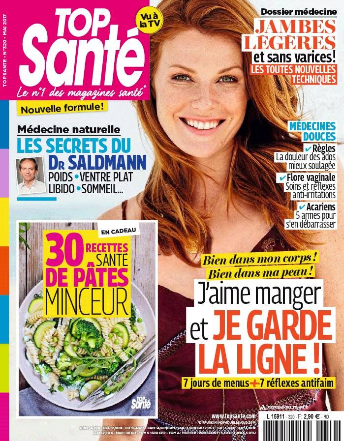 La Une de Top Santé n°320 du 31/03/2017