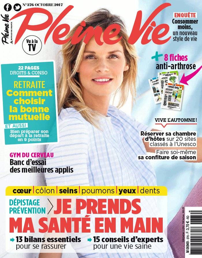 La Une de Pleine Vie n°376 du 12/09/2017