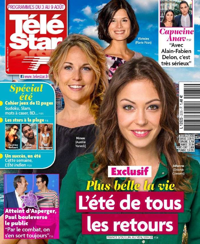 La Une de Télé Star n°2235 du 29/07/2019