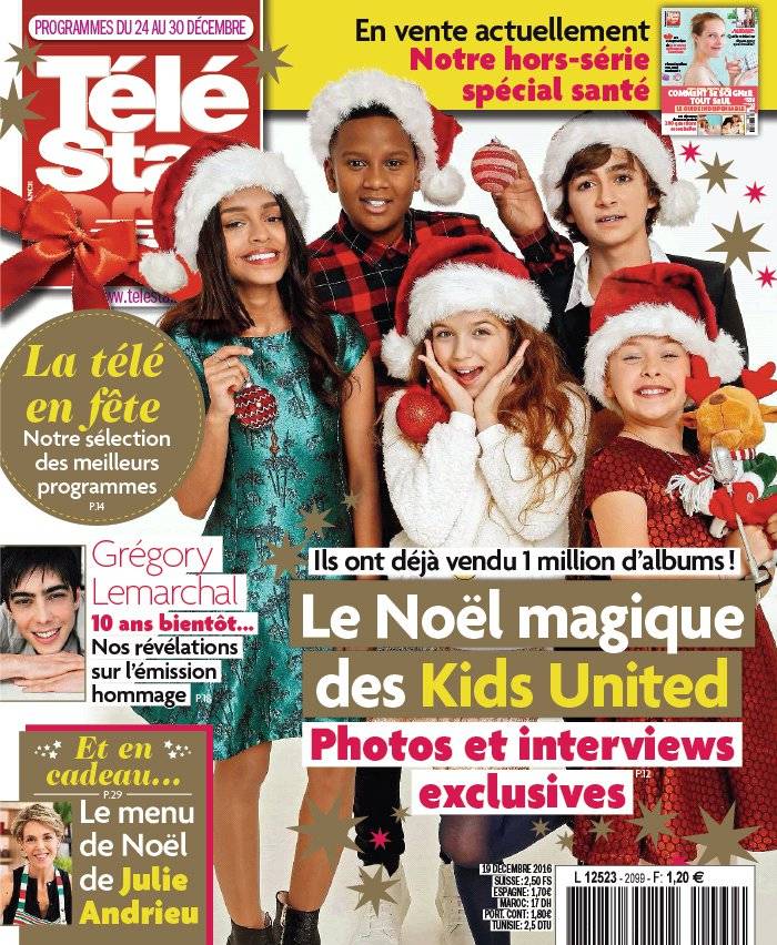 La Une de Télé Star n°2099 du 19/12/2016
