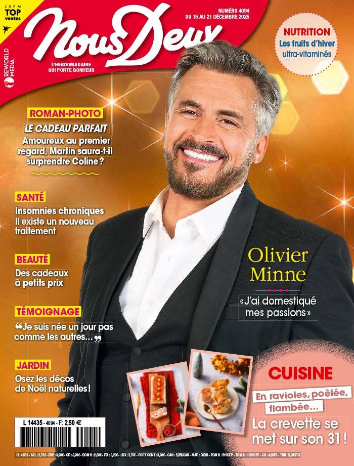 La Une de Nous Deux n°4094 du 15/12/2025