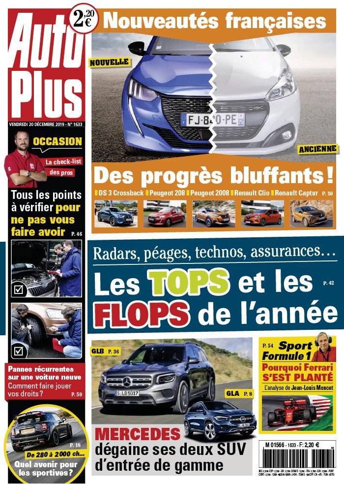 La Une de Auto Plus n°1633 du 20/12/2019