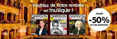 Diapason : jusqu'à -50% sur votre abonnement pour une rentrée musicale