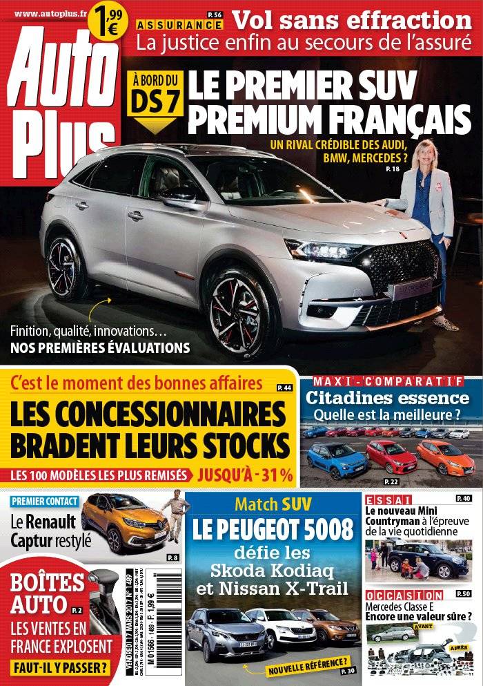 La Une de Auto Plus n°1489 du 17/03/2017