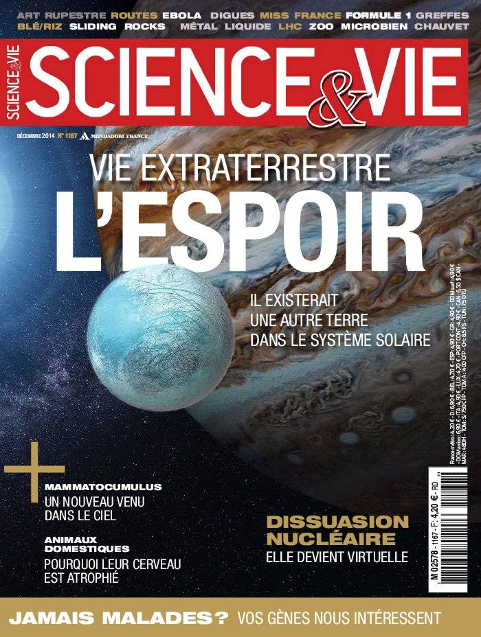 La Une de Science & Vie n°1167 du 19/11/2014