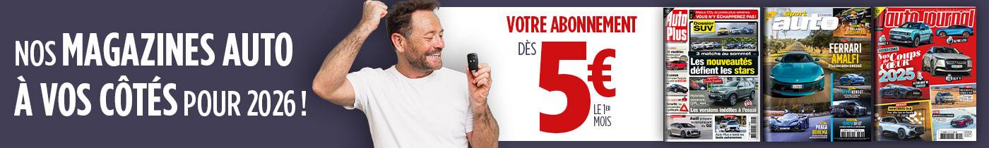 Vos magazines auto dès 5€ le 1er mois