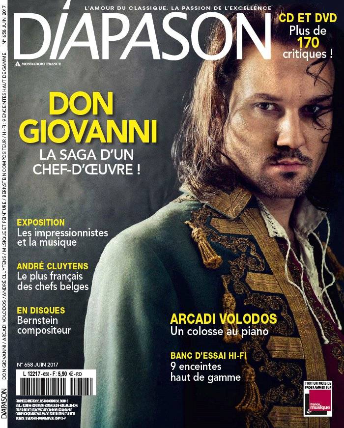 La Une de Diapason n°658 du 26/05/2017
