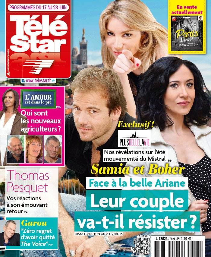 La Une de Télé Star n°2124 du 12/06/2017