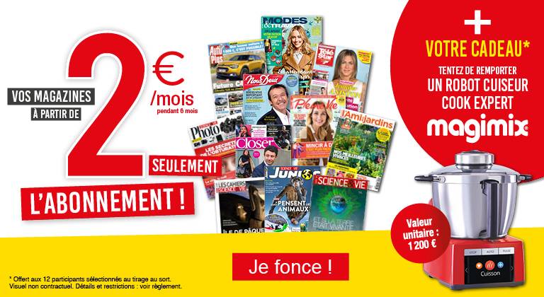 Abonnements à partir de 2 €