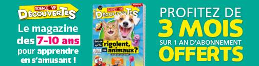 Abonnez vos petits curieux de 7 à 10 ans au magazine Science & Vie Découvertes
