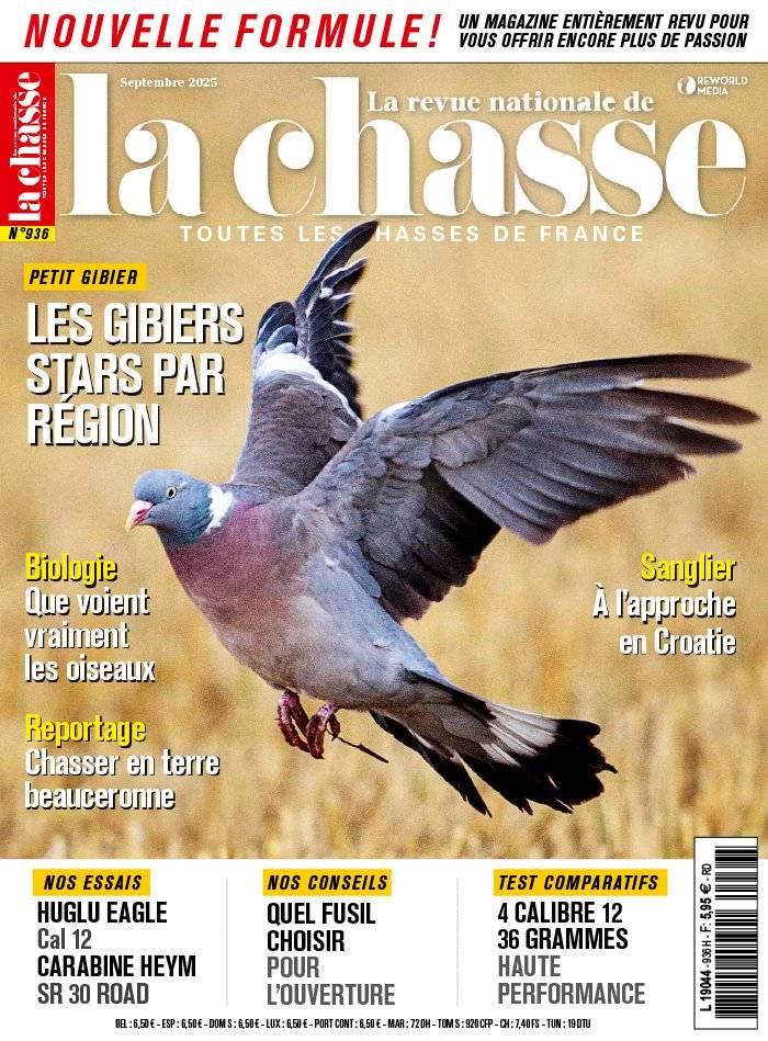 Revue nationale de la Chasse n° 307 avril 1973, 3 photos