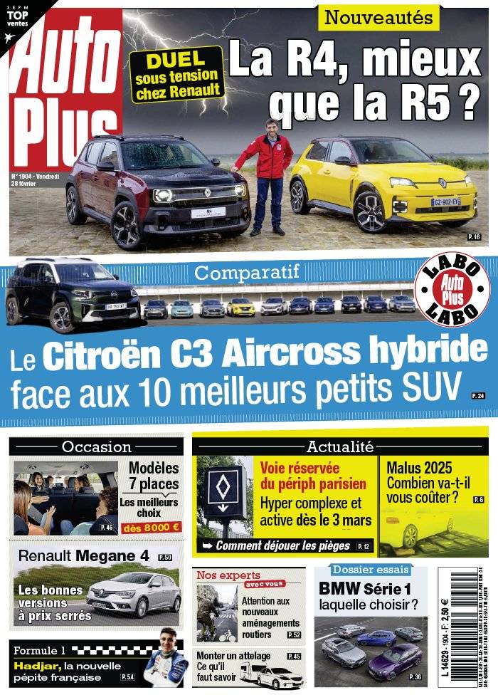 La Une de Auto Plus n°1904 du 28/02/2025