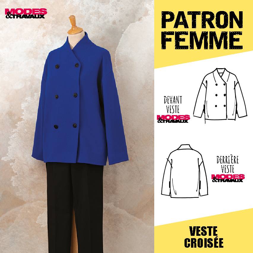 Patron femme - Veste croisée (modèle Séoul)