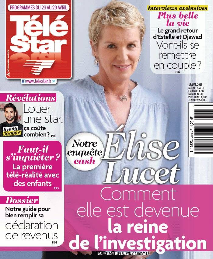 La Une de Télé Star n°2064 du 18/04/2016