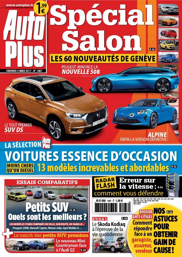 La Une de Auto Plus n°1487 du 03/03/2017