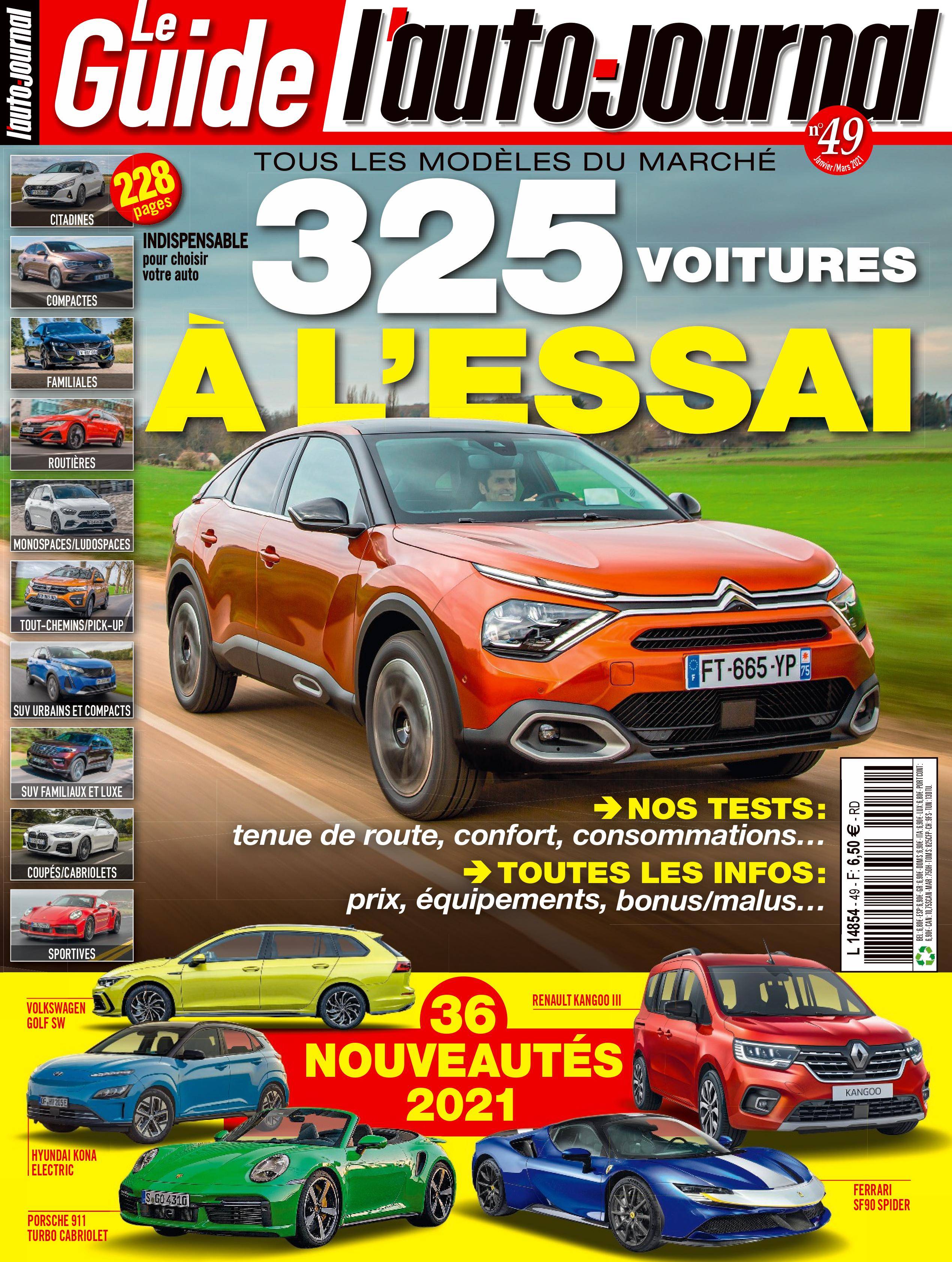 L'Auto-Journal - Abonnement papier + numérique + Le Guide + L'Auto-Journal évasion & SUV - sans engagement