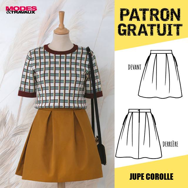 Patron Offert - Jupe corolle (Modèle Sète)