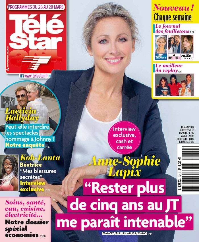 La Une de Télé Star n°2216 du 18/03/2019