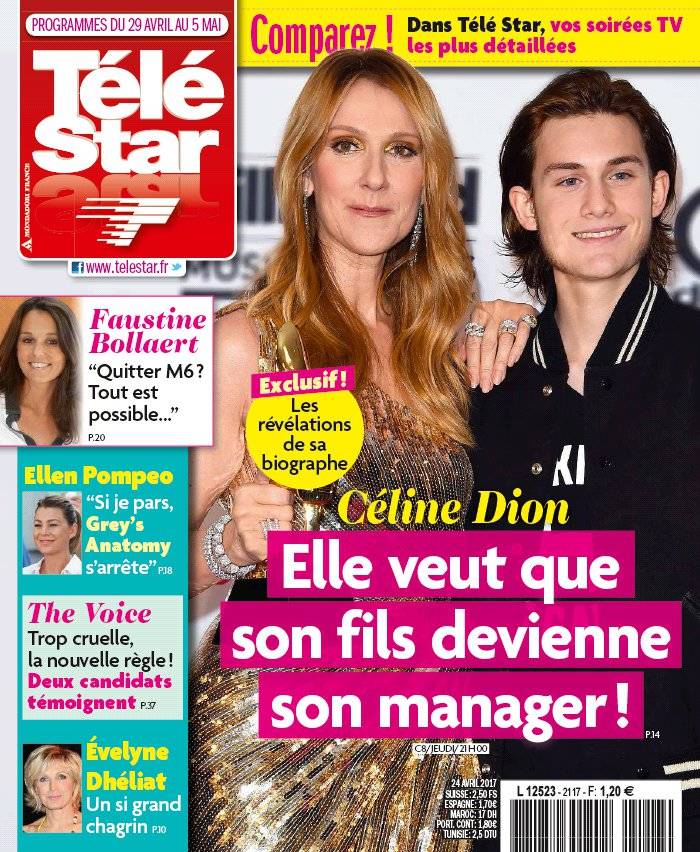 La Une de Télé Star n°2117 du 24/04/2017