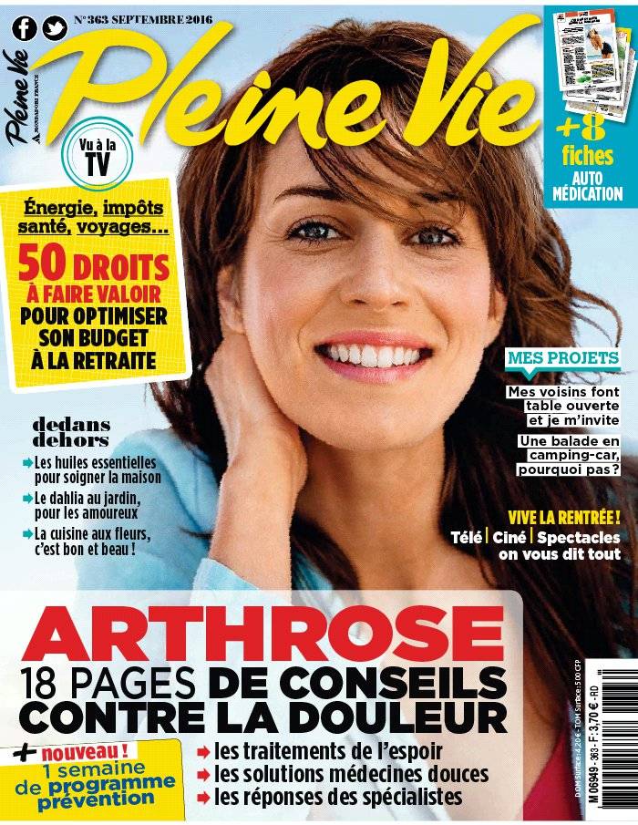 La Une de Pleine Vie n°363 du 12/08/2016