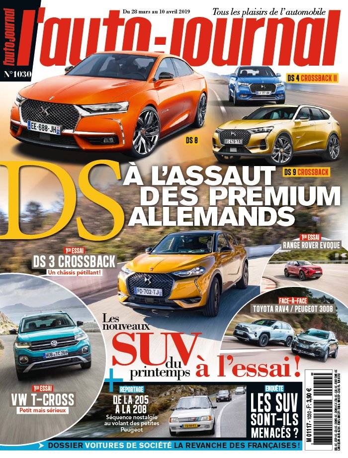 La Une de L'Auto-Journal n°1030 du 28/03/2019