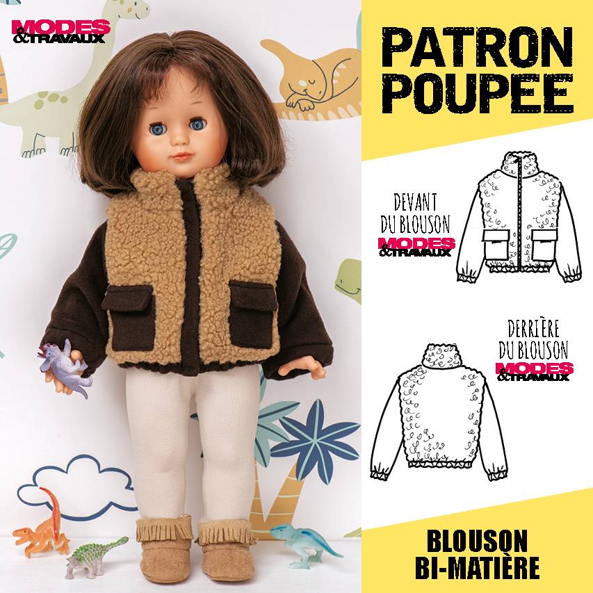 Patron enfant - Blouson bi-matière (modèle Brooklyn)