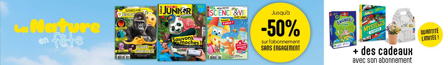 Des abonnements de 3 à 15 ans pour tous les petits explorateurs en herbe !